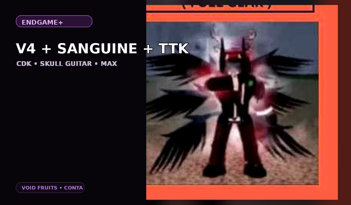 ENDGAME V4 + SANGUINE + TTK + CDK + SG — imagem da build
